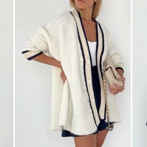 Vita-Grace Boyfriend Oversized Cardigan